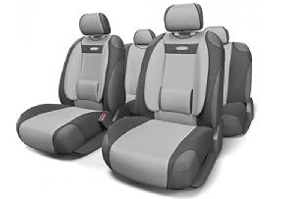 Накидки-майки (11пред.) темно- серый/светло-серый "COMFORT" AUTOPROFI COM-905T D.GY/L.GY