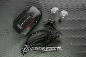 Радар-детектор (6 диапозонов, 8 голосов, обнаруживает стрелку), Россия ОРИОН 