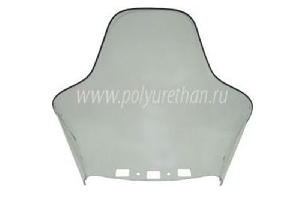 Стекло для снегохода BRP (Bombardier) Lynx Yeti V-800 Army (нового типа, на 4-тактный двигатель), высота козырька: 68 см ПОЛИУРЕТАН 50-44-4063 ps