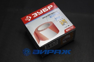 Лента сигнальная 70мм х 200м  красно-белая ЗУБР 12240-70-200