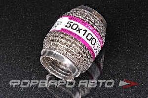 Гофра глушителя 50*100 (wire mesh, interlock) кольчуга EuroEx 50x100ilm