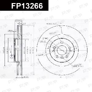 Диск тормозной FAP FP13266