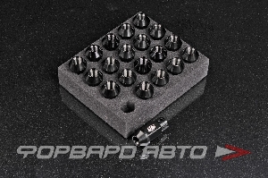 Гайки колесные М12*1,25мм, 20шт, алюминий, чёрный EPMAN BLOX750DJT- 125