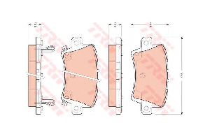 Колодки тормозные задние TRW GDB3408