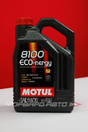 Масло моторное 5W30 4л, ECO-NERGY 8100 A5/B5 SL/CF MOTUL 111860