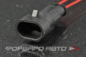 Разъем 2-х контактный обогревателя сидений штыревой (с проводами) CARGEN AX362