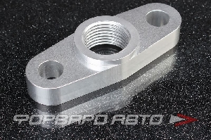 Фланец слива с турбины 3/4-16 алюминиевый (под фитинг ORB8) AUTOBAHN88 