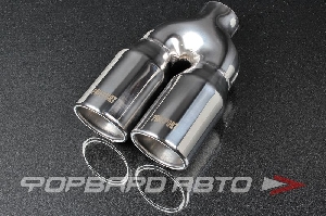 Насадка глушителя Вход = 55 мм Выход = 76 мм (двойной) Длина = 240 мм PROSPORT RS-01641