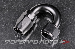 Купить Фитинг AN12 180°, под шланг AN, черный AB88  Фитинг AN12 180°, под шланг AN, черный AB88