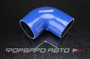 Патрубок силиконовый 80 мм, 90°, синий AUTOBAHN88 
