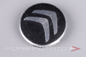Колпачок ступицы для литых дисков Citroen, D56/60мм, Black/silver Save Car 14_60ммS_ST_Tech Line