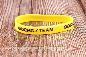 Браслет силиконовый "GOCHA TEAM", желтый ФОРВАРД АВТО 