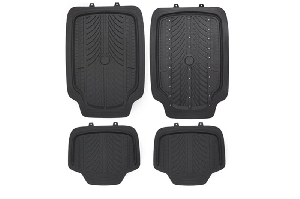 Коврики универсальные, ПВХ+мет.шипы, антипробуксовочная подкладка 2-в-1(4шт), "ANTISLIP", сер. ISKY 