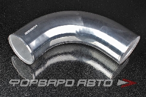 Патрубок алюминиевый 102 мм 90 градусов хром AUTOBAHN88 