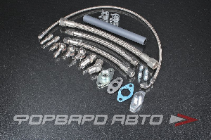 Комплект масляной + тосольной линии TOYOTA 1JZ-GTE 2JZ-GTE Garrett GT30R GT3076R GT3582R KINUGAWA 320-14052-015