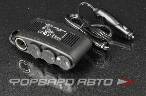 Разветвитель прикуривателя на 4 гнезда, USB HEYNER 511000