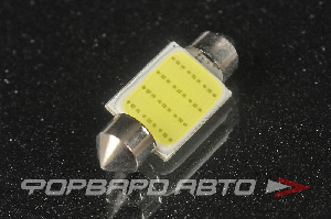 Лампа светодиодная 12V SV8.5*36mm COB, белая KS-AUTO 1136 COB