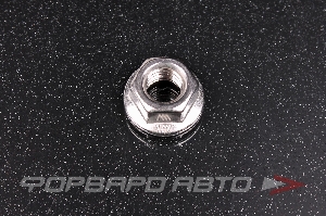 Гайка шестигранная М10 с фланцем пресс-шайбой (без зубов) DIN 6923 нерж. А4  