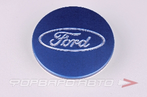 Колпачок ступицы для литых дисков Ford, D55/65мм, h3.8-9мм, Dark Blue <> FD-07