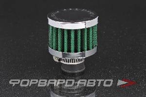 Фильтр вентиляции картерных газов, D=18 мм., зеленый/хром PROSPORT RS-03576