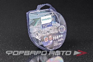 Лампа H4 12V 60/55W P43t-38 RacingVision GT200 +200% PHILIPS 12342RGTS2