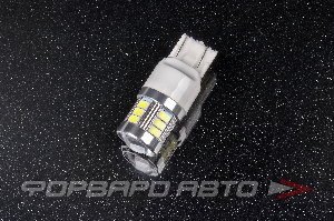 Лампа светодиодная 12-24V W21/5W S25 18 SMD биполярная, белая SKYWAY S08202044