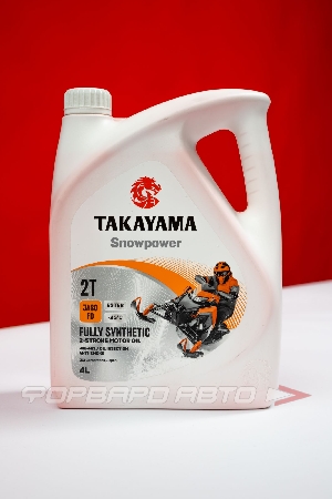 Масло моторное 4л, 2T SnowPower TC FD (с) TAKAYAMA 605629