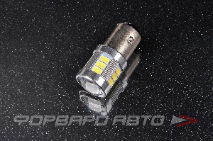 Лампа светодиодная 12V P21/5W S25 18 SMD диода BAY15d 2-конт Белая SKYWAY S08201317