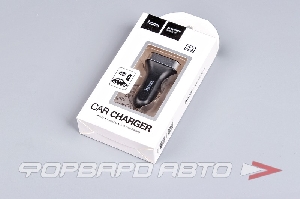 Устройство зарядное в прикуриватель 2 USB  3,1 A с индикатором напряжения HOCO Z3