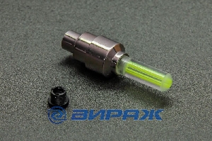 Колпачок на ниппель / вентиль светящийся, цвет желтый <> 