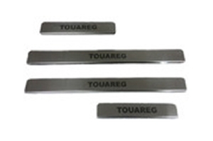 Накладки на пороги нержав. сталь Volkswagen Touareg 2013 (4шт.)  