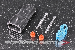 Разъем 2 way 18-16 AWG (MP280-PIN2) 1.60-2.15 mm (MP280-SL2), Metri-Pack 280  2-1-146