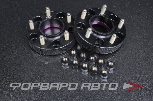 Проставки колесные 30 мм, 5*114,3*12*1,25 HUB = 66,1 -> 73,0 черные SSR, +10 гаек TPI TPI-SP12