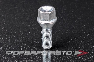 Болт колеса 12*1,5*25 конус, ключ на 17, сталь STELLOX 79-01901-SX