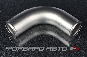 Патрубок алюминиевый 76 мм 90 градусов серый-титан AUTOBAHN88 