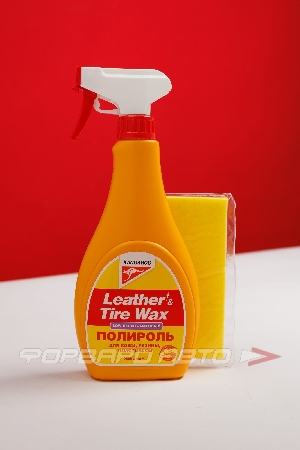 Полироль универсальный (кожа, резина, пластик) Leather & Tire Wax Low Gloss матовый, 500мл KANGAROO 330149
