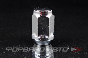 Гайка колеса 12*1,5*35 конус, ключ на 19, хром ВЕКТОР 801445 Cr