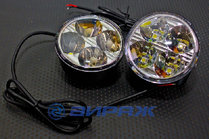 Ходовые огни, дневные (DRL/ДХО) круглые KS-AUTO KS-020-2 Led