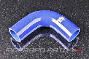 Патрубок силиконовый 35 мм, 90°, L=100*100 мм, синий SAMCO 