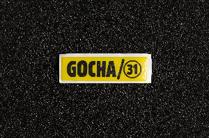 Стикер GOCHA/31 LOGO, объемный  