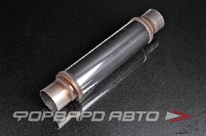 Резонатор универсальный вход/выход = 76 мм, D корпуса = 102 мм, длина = 355 мм нержавеющая сталь MAGNAFLOW 14419