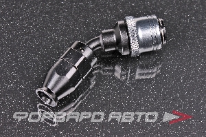 Фитинг AN4 45°, под шланг тефлоновый PTFE, быстросъемный (quick release) "мама" (female) AB88 