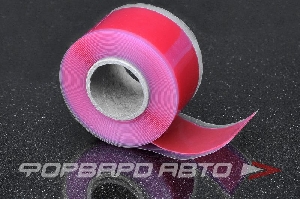 Лента силиконовая универсальная (3 метра рулон) красная AUTOBAHN88 
