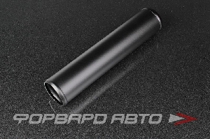 Патрубок алюминиевый 70 мм прямой черный AUTOBAHN88 