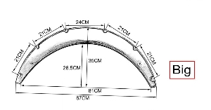 Фендер арки колесной 870мм*350мм EPMAN EPXLM10077-BIG