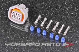 Разъем 6 way дроссельной заслонки TOYOTA 1JZ-GTE, 2JZ-GTE, 22-16 AWG (SUMI.A-SKT1) 1.3-1.7mm (SUMI-SL1) MT Sealed Series  6-1-21