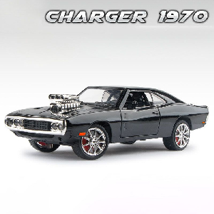 Модель Dodge Charger 1970, масштаб 1:24, металлическая, инерционная, световые и звуковые эффекты  