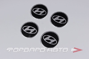 Стикер для ступичного колпака металл (4 шт) 56 мм <> 