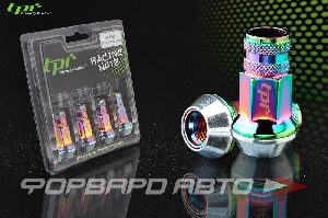 Гайки колесные 12*1,25*45 вращающийся конус, 4 шт., сквозные, сталь, поляризованные TPI C304544NSF/PL