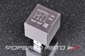 Реле 12V 4-х контактное 50А (с резистором, без кронштейна) STARTVOLT SC R 0337